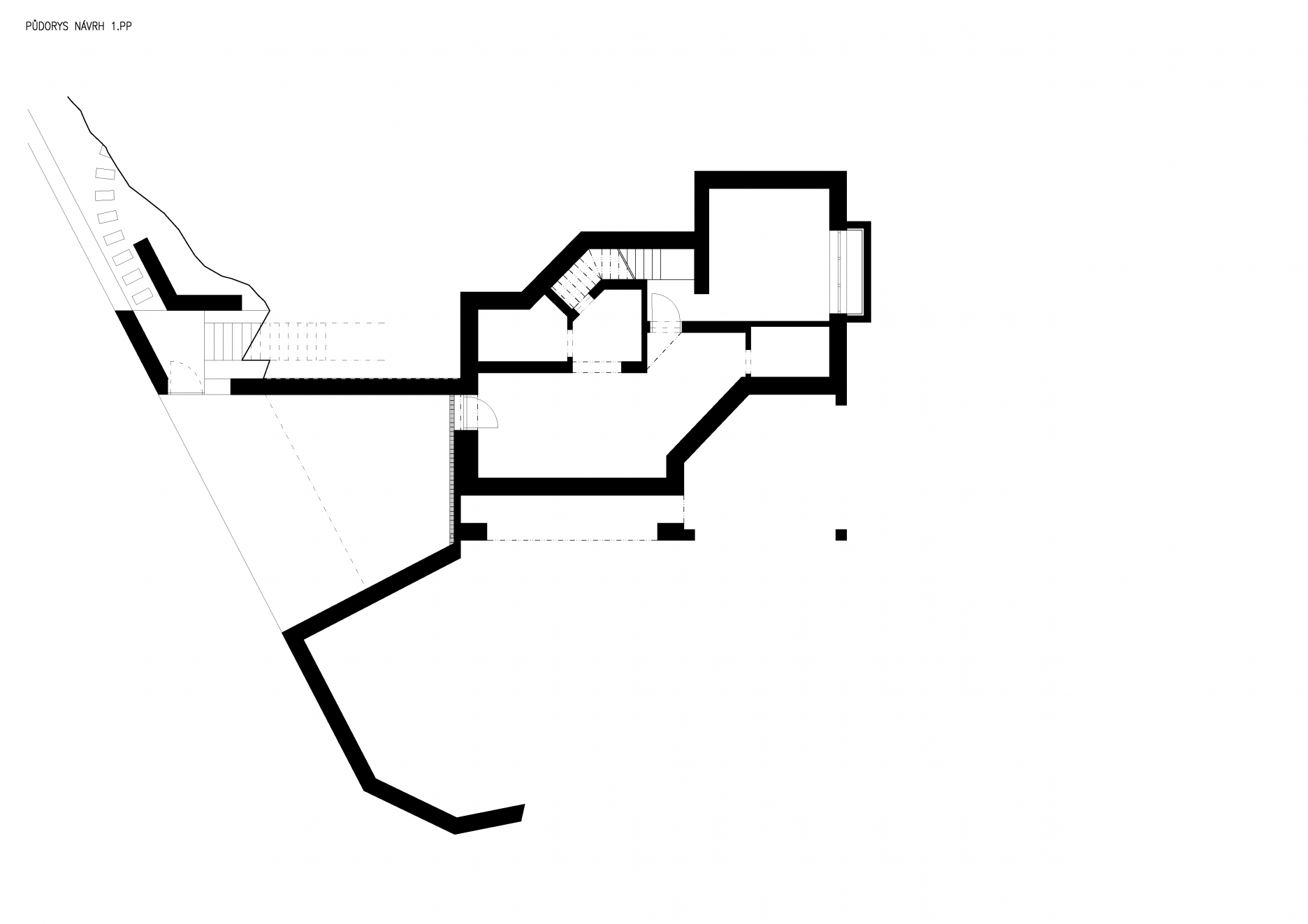 Pôdorys 1. P.P. - nový stav