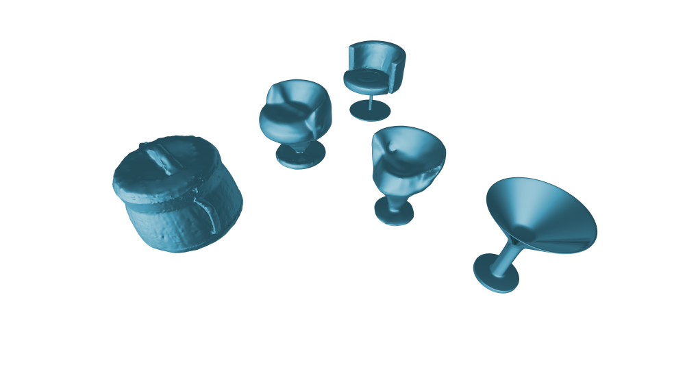 Hybridizácia: čajník, kreslo a pohár