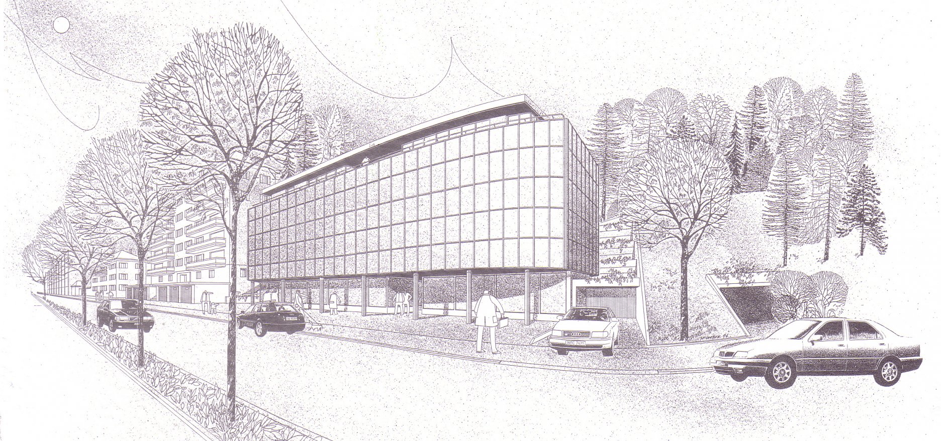 Administratívna budova Shaffhausen (1994 -1995)