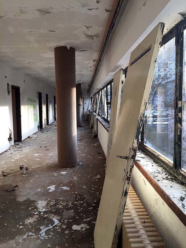 Zdevastovaný interiér