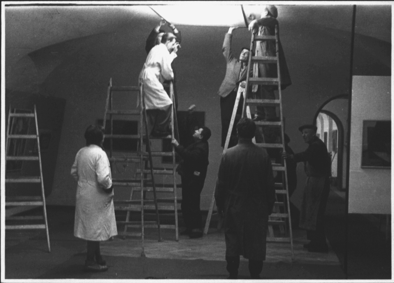 Inštalácia výstavy Generácia 1909. Svedomie doby. 1963.