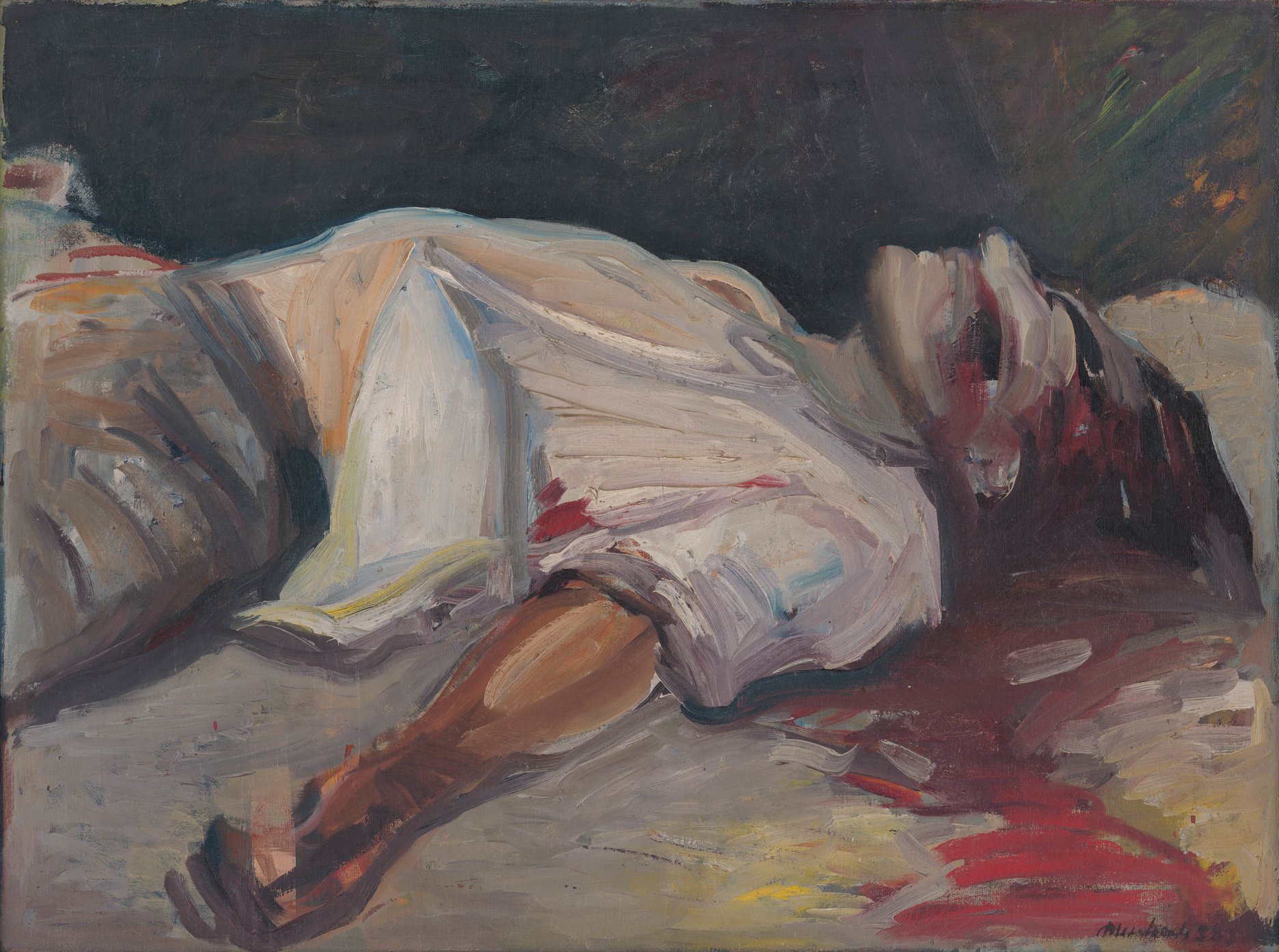 Ján Mudroch: Zavraždený básnik. 1939. Slovenská národná galéria