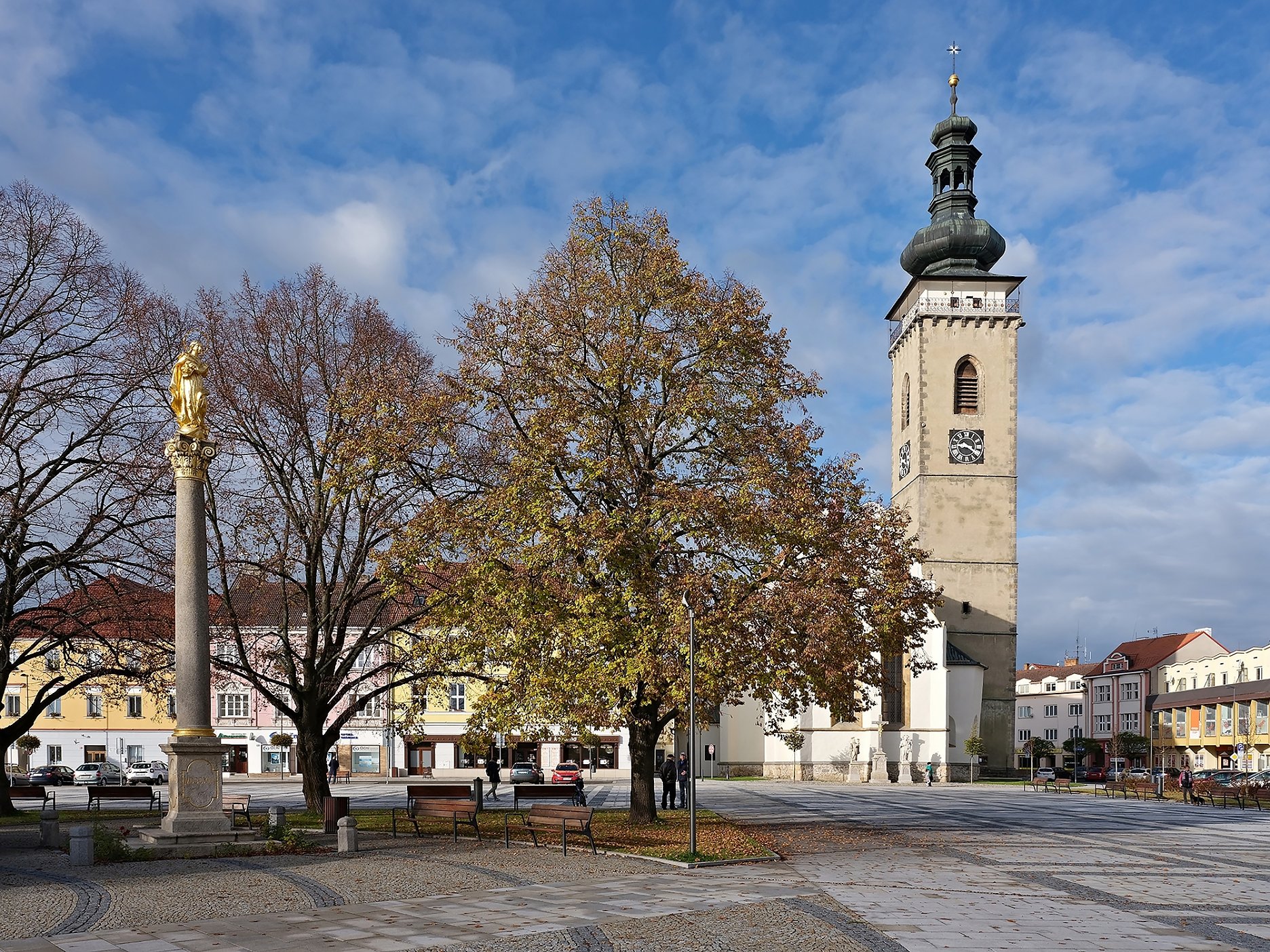 Námestie obce Sobeslav