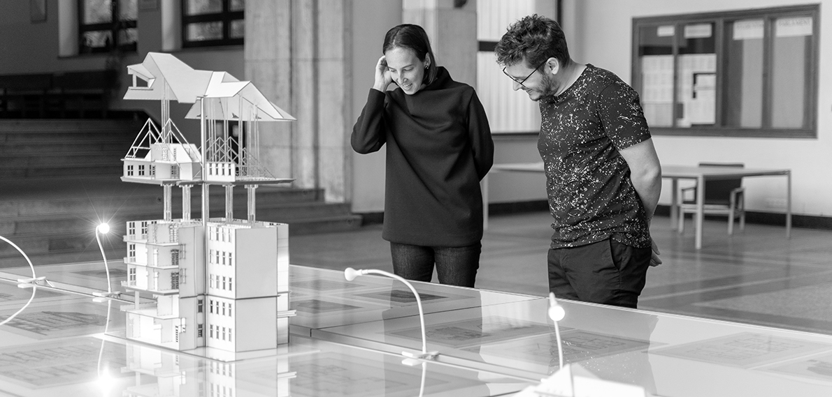 Iniciátori projektu - Mgr. art. Paulína Ebringerová, ArtD. a Ing. arch. MArch. Roman Hajtmanek, PhD.