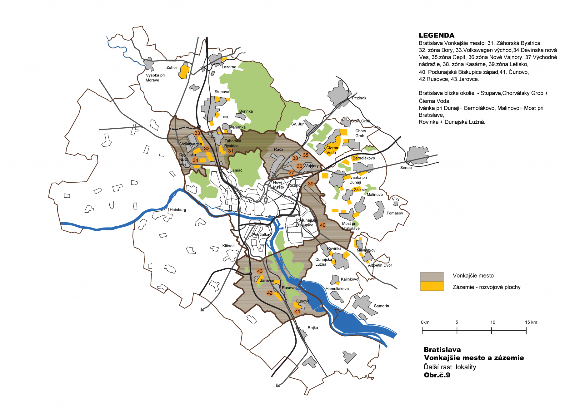 9. Potenciál a priority -  zázemie a Vonkajšie mesto