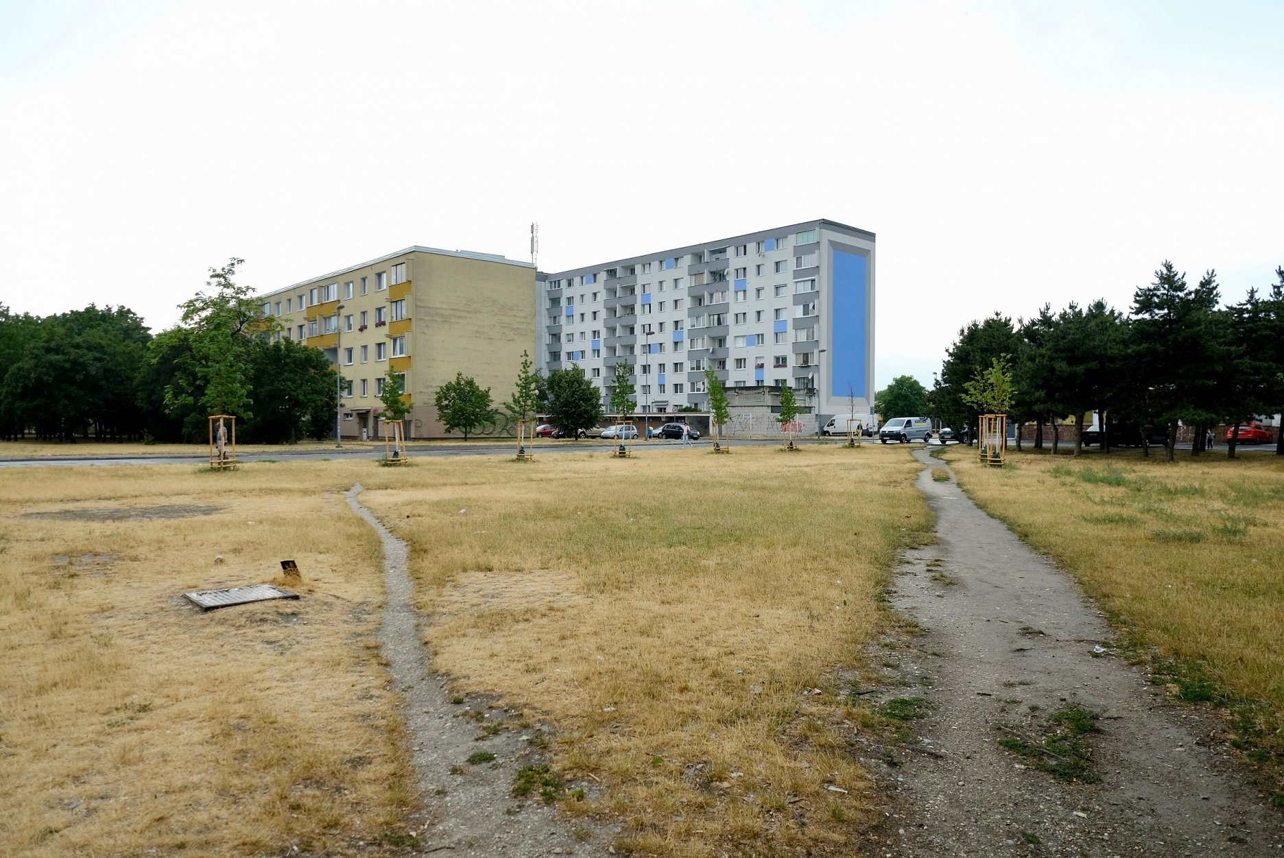 Aktuálny stav  medzi ulicami Kazanská, Bebravská a Čiernovodská