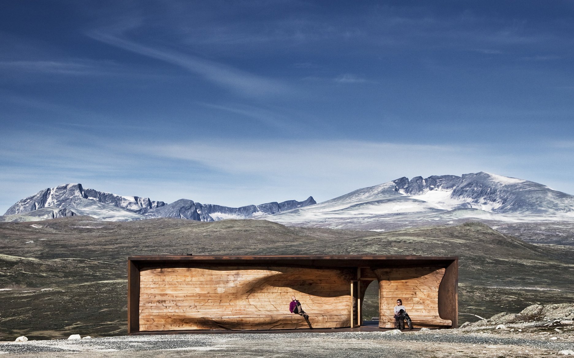 Tverrfjellhytta - Norwegian Wild Reindeer Centre Pavilion, Foto: diephotodesigner.de