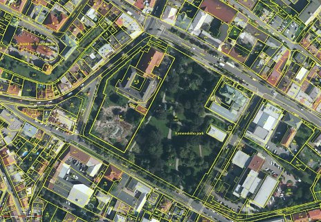 Komenského park v Kolíne