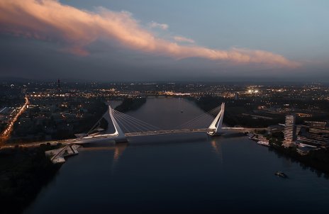 Víťazný návrh medzinárodnej súťaže na Nový most v Budapešti