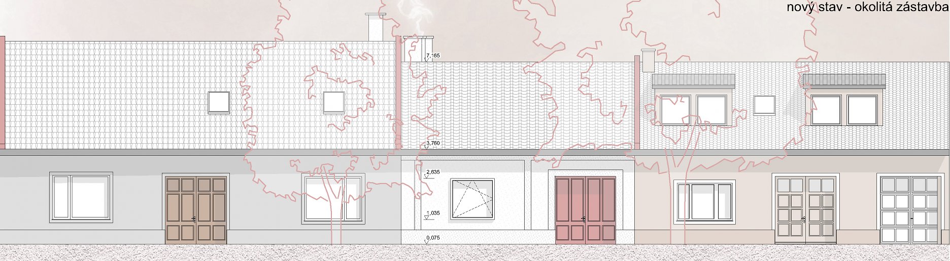 Uličný pohľad - nový stav