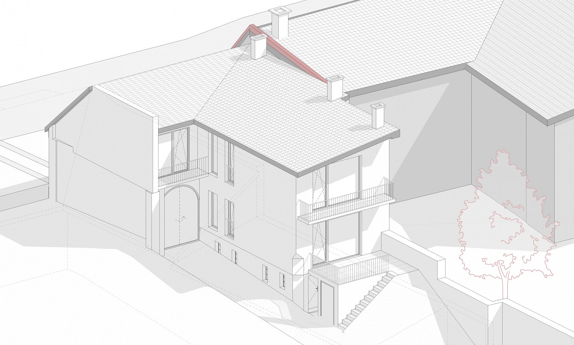 Axonometria - nový stav