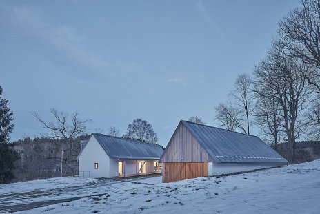 Dom so stodolou na Vysočine (ČR)