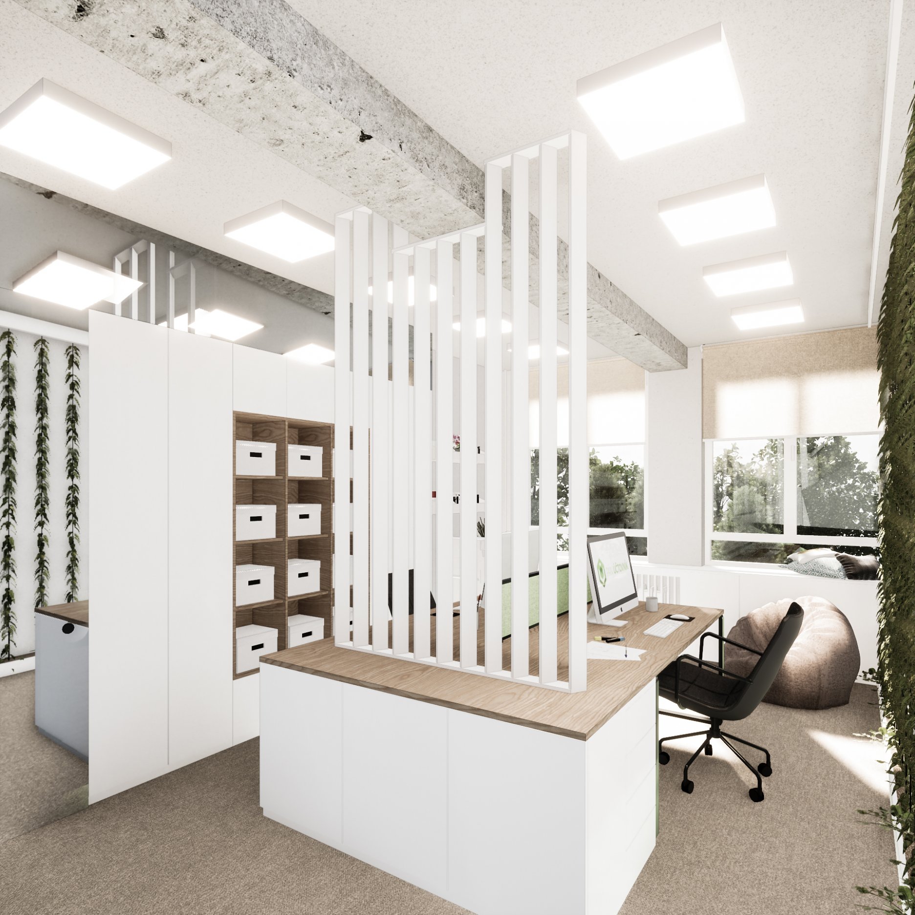 Vizualizácia - kancelária prvého kontaktu, nástup